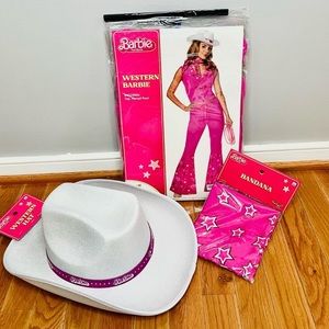 Barbie costume size small, with hat and bandana